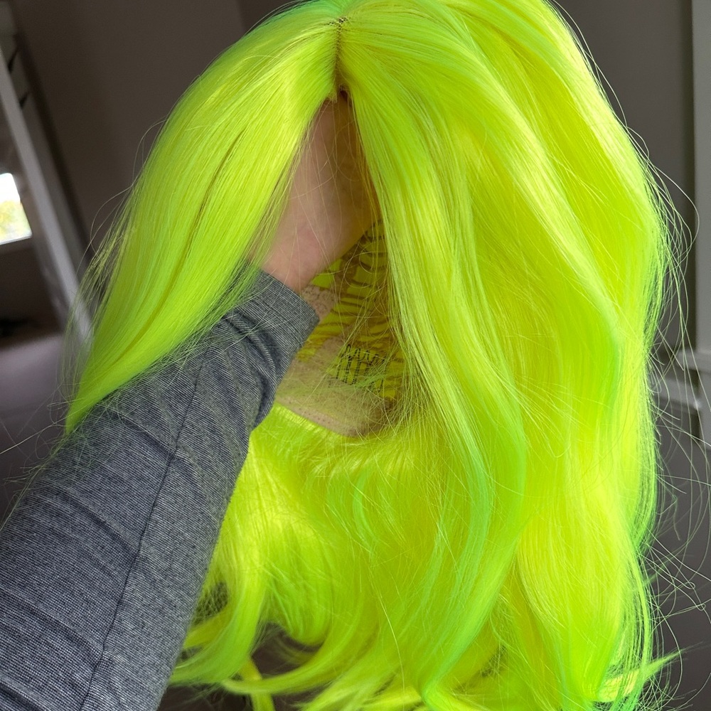Luminous Lime Green Women's Wig